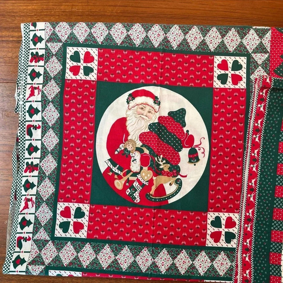 Lot Of Two Springs QUILT SQUARES Christmas Fabric 6536/6534 Cut & Sew 45"x35" - Picture 3 of 14